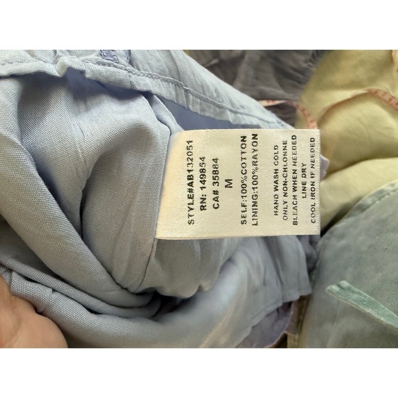 Sadie & Sage Swiss Dot Puff Sleeve Mini Dress Medium NWT Blue - Picture 10 of 11